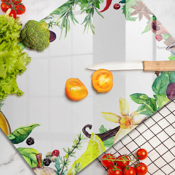 Worktop saver Painted food