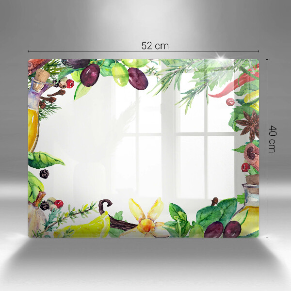 Worktop saver Painted food