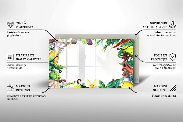 Worktop saver Painted food