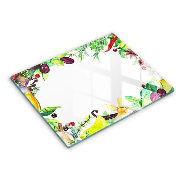 Worktop saver Painted food