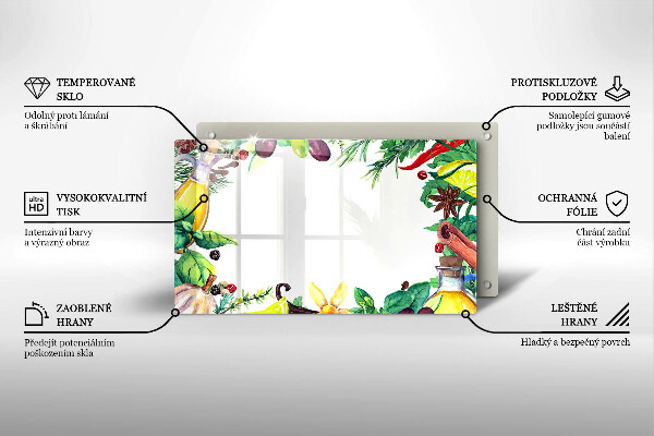 Worktop saver Painted food