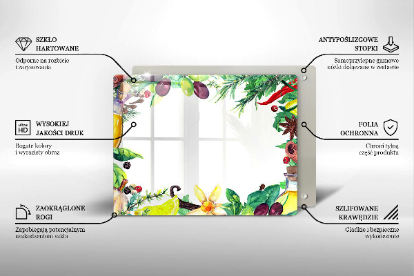 Worktop saver Painted food