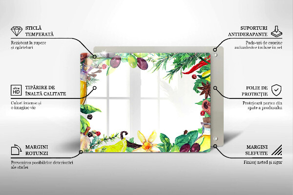 Worktop saver Painted food