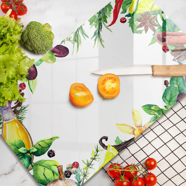 Worktop saver Painted food