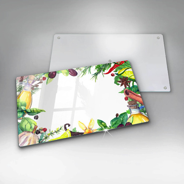 Worktop saver Painted food