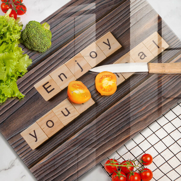 Worktop saver The inscription Enjoy Your Meal