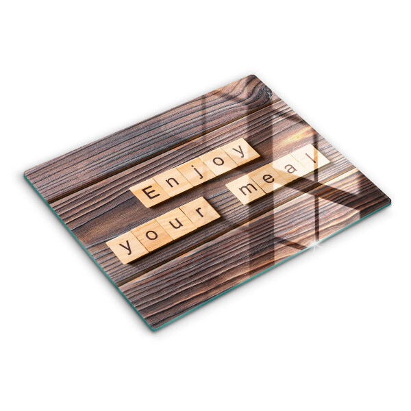 Worktop saver The inscription Enjoy Your Meal