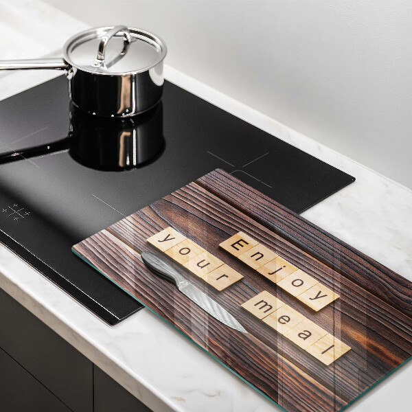 Worktop saver The inscription Enjoy Your Meal