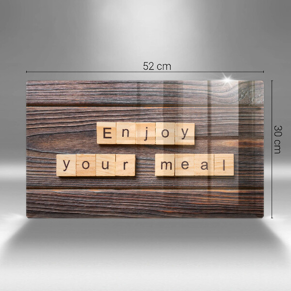 Worktop saver The inscription Enjoy Your Meal