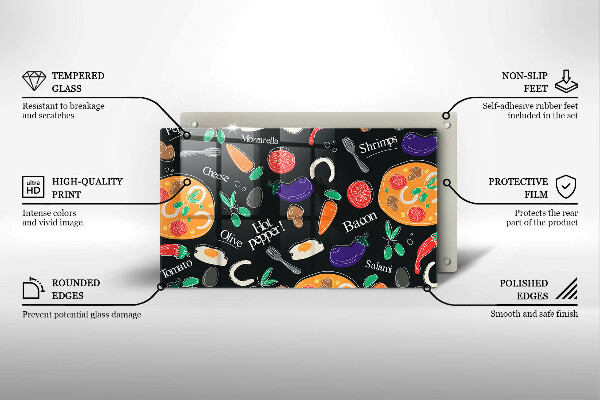 Worktop saver Food illustration