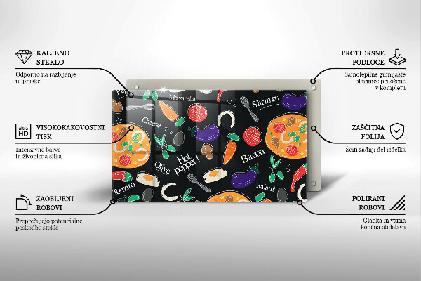 Worktop saver Food illustration