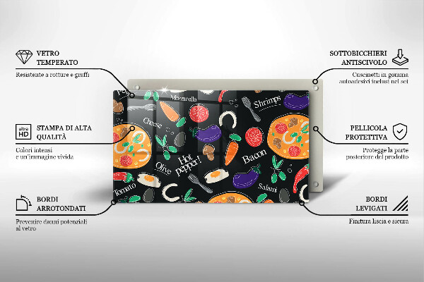 Worktop saver Food illustration