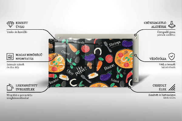 Worktop saver Food illustration