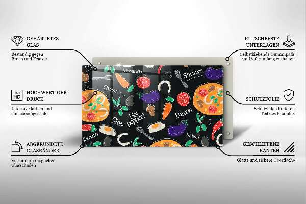 Worktop saver Food illustration