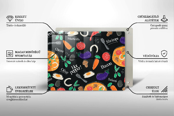 Worktop saver Food illustration