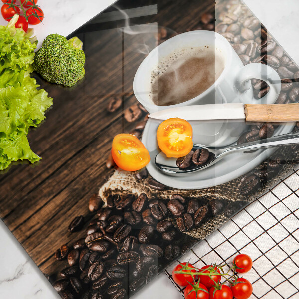Kitchen worktop saver Cup and coffee beans
