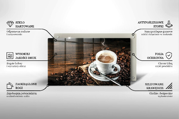 Kitchen worktop saver Cup and coffee beans