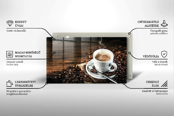 Kitchen worktop saver Cup and coffee beans