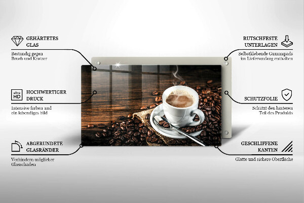 Kitchen worktop saver Cup and coffee beans