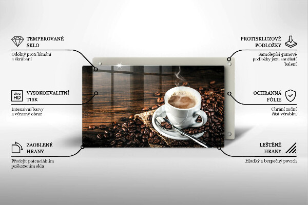 Kitchen worktop saver Cup and coffee beans