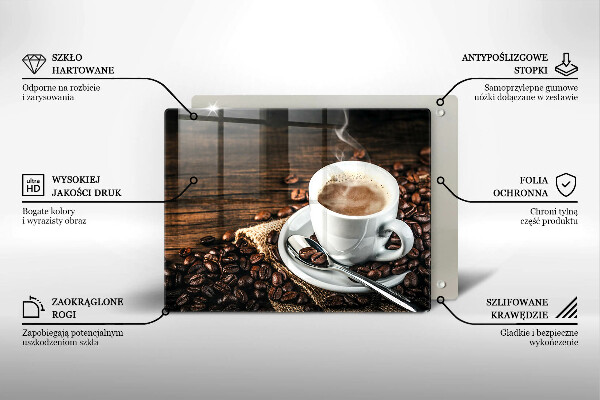 Kitchen worktop saver Cup and coffee beans