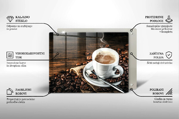 Kitchen worktop saver Cup and coffee beans