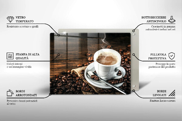 Kitchen worktop saver Cup and coffee beans