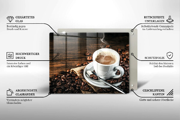 Kitchen worktop saver Cup and coffee beans