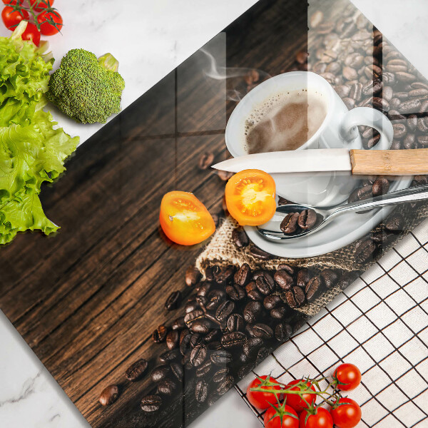 Kitchen worktop saver Cup and coffee beans