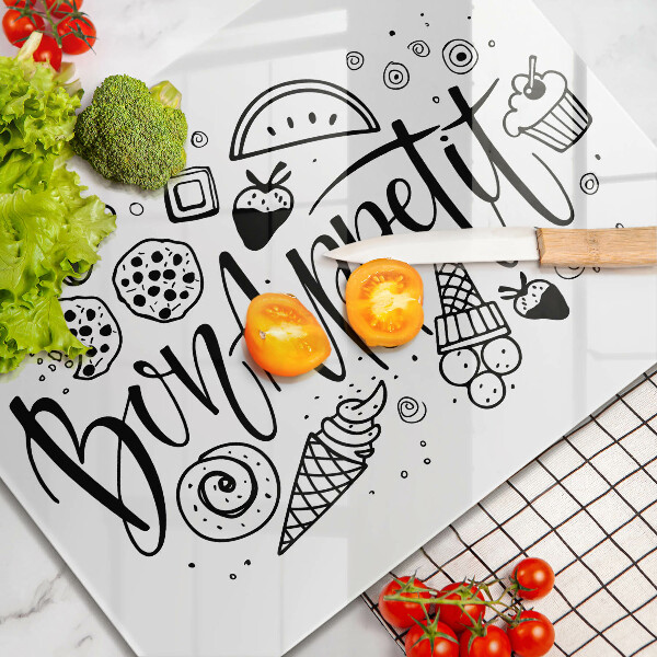 Kitchen worktop saver The inscription Bon Appetit