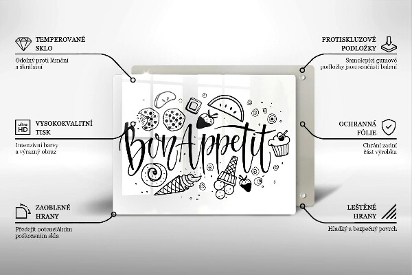 Kitchen worktop saver The inscription Bon Appetit