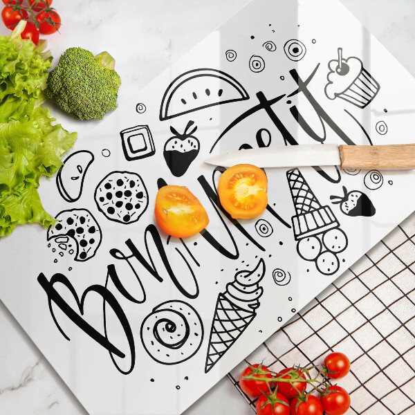 Kitchen worktop saver The inscription Bon Appetit