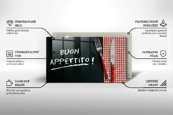 Kitchen countertop cover The inscription Buon Appetito!