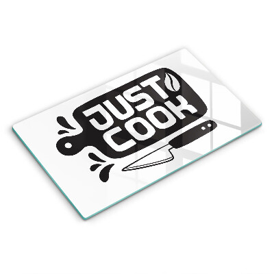 Worktop saver Kitchen inscription Just Cook