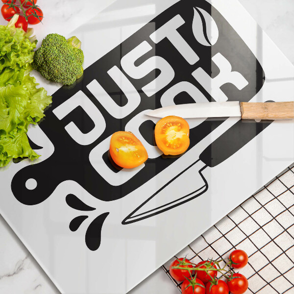 Worktop saver Kitchen inscription Just Cook