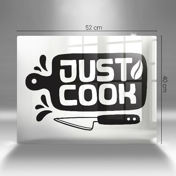 Worktop saver Kitchen inscription Just Cook