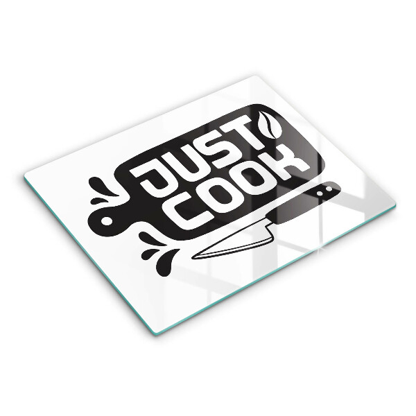 Worktop saver Kitchen inscription Just Cook