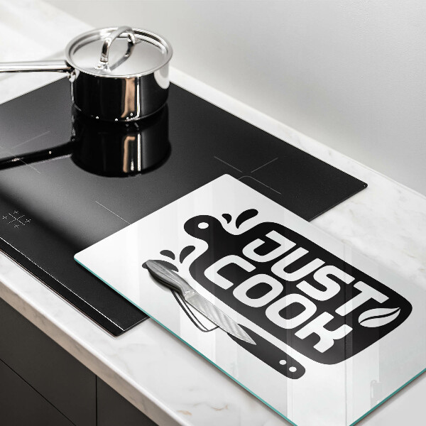 Worktop saver Kitchen inscription Just Cook