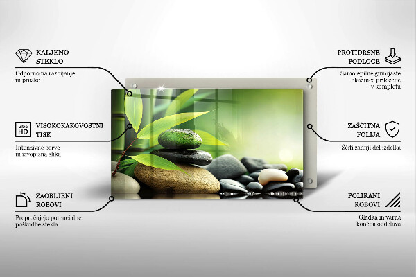 Kitchen worktop saver Zen bamboo stones