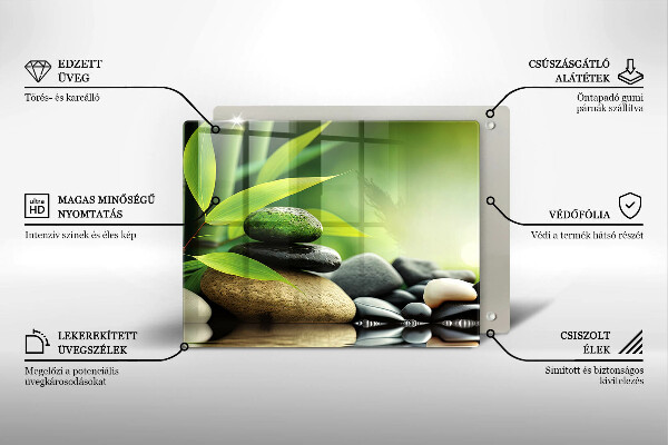 Kitchen worktop saver Zen bamboo stones