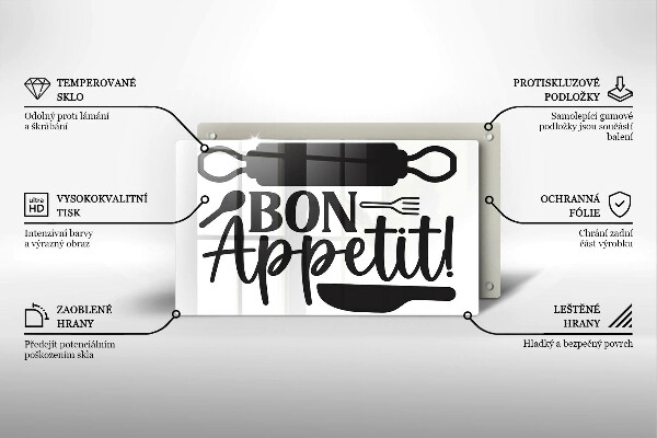 Kitchen worktop saver The inscription Bon Appetit