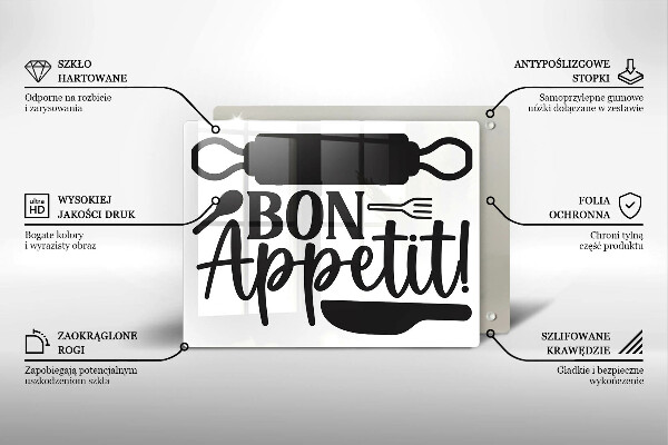 Kitchen worktop saver The inscription Bon Appetit