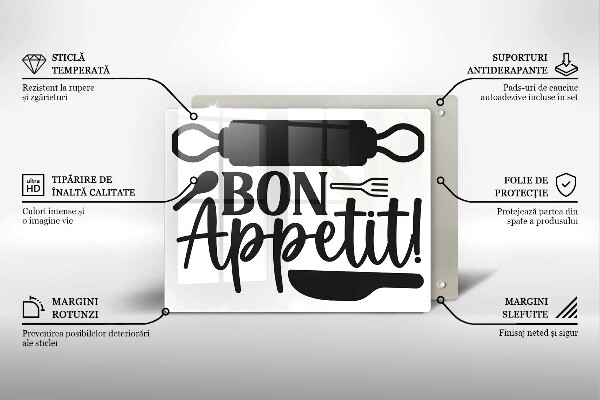 Kitchen worktop saver The inscription Bon Appetit