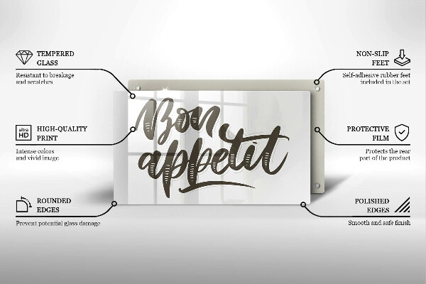 Kitchen worktop saver The inscription Bon Appetit