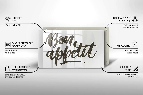 Kitchen worktop saver The inscription Bon Appetit