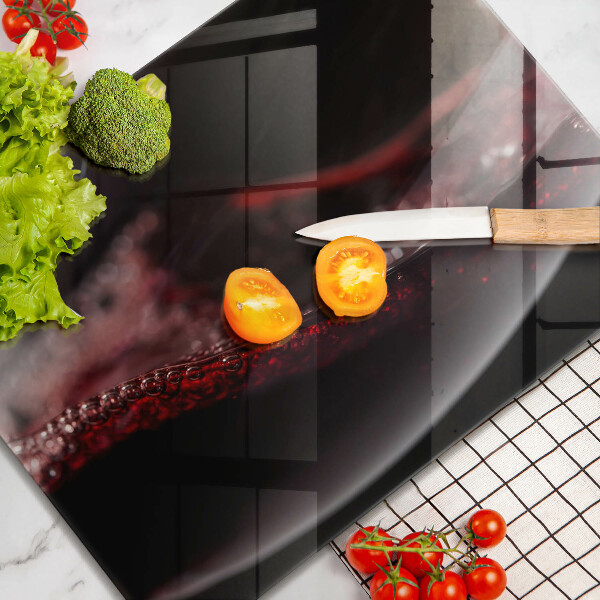 Kitchen worktop saver Red wine glass