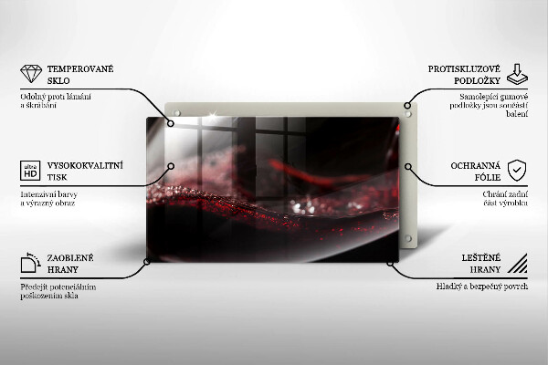 Kitchen worktop saver Red wine glass