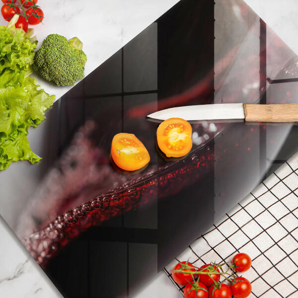 Kitchen worktop saver Red wine glass
