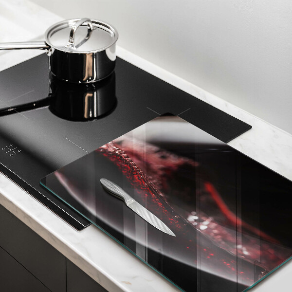 Kitchen worktop saver Red wine glass