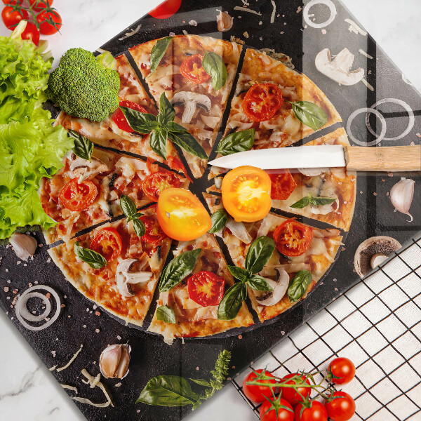 Kitchen worktop saver Pizza with mushrooms